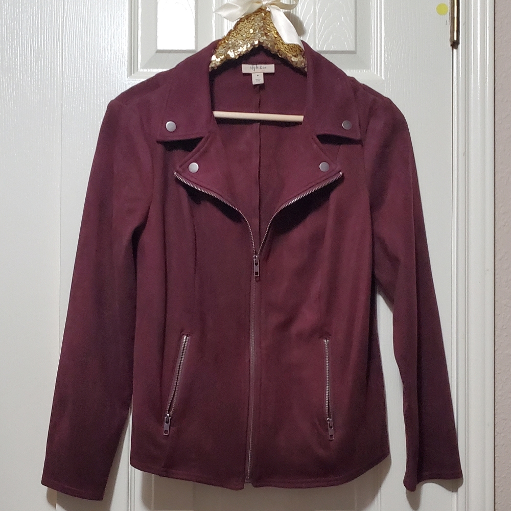 Faux Suede Jacket